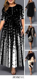 Hot Sale Rosewe 10 Women S Fashion Plus Size Dresses Ideas Plus Size Fashion Plus Size Dresses Dresses