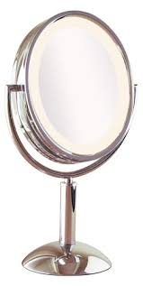 Amazon Com Revlon Rv978 Perfect Touch Lighted Oval Mirror Polished Chrome Beauty
