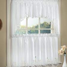 Check spelling or type a new query. Battenburg Floral Tier Swag Kitchen Window Curtains