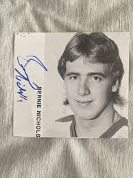 Bernie Nicholls NHL Original Autographed Photos for sale