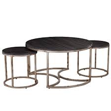 Enjoy free shipping with your order! Lachlan Round Nesting Coffee Tables 3pc Set Southern Enterprises Ck5870
