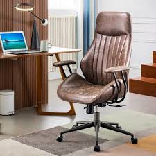 Loon Peak Amadi Executive Chair Upholstery Color Dark Brown In 2020 Executive Chair High Back Office Chair Rustic Office Chairs