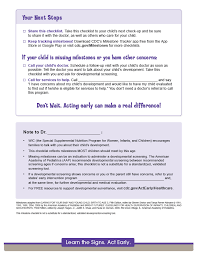 component 2 administering milestone checklists cdc