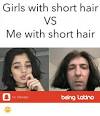 Funny Short Hair Girl