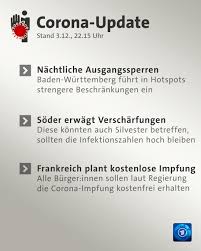 Welchen effekt ausgangssperren haben, ist bislang nicht eindeutig geklärt. Tagesschau In Corona Hotspots In Baden Wurttemberg Facebook