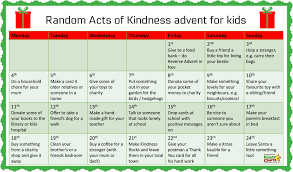Christmas Random Acts Of Kindness Advent Calendar For The Kids And You 52kindweeks Kindnessday Random Acts Of Kindness Kids Calendar Christmas Activities For Kids