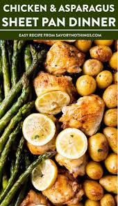 Super Easy Chicken And Asparagus Sheet Pan Dinner In 2020 Sheet Pan Dinners Sheet Pan Dinners Recipes Recipes