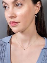 Pave medium link studs by Carrie Hoffman