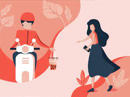 Food Delivery Poster Minuman Desain Grafis Grafis