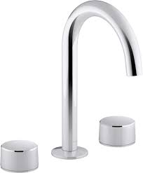 Shop for genuine replacement kohler trim plates, escutcheons and sleeves to fit tub and shower valve, sink faucets and more. Kohler Components Polished Chrome 2 Handle Widespread Watersense Bathroom Sink Faucet With Drain In The Bathroom Sink Faucets Department At Lowes Com