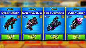 New Traders Van In Pixel Gun 3d Cyber Laser Review Youtube