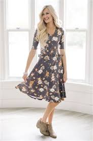 Gray Peach Fall Floral Modest Church Dress Bridesmaid Dress Church Dresses Dresses For Church Modest Bridesmai Modest Dresses Modest Outfits Pretty Dresses