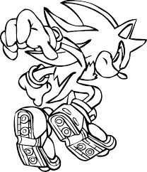 Shadow the hedgehog coloring page. Super Sonic Yellow Sonic Coloring Pages Novocom Top