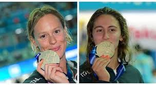 Fra l'argento di lei e l'oro dell'altra ci sono due centesimi di secondo, che passano prima ancora. Federica Pellegrini E Simona Quadarella Forza Non Fortuna
