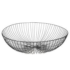 Fruit Bowl Round Black Metal Wire Bowl Maisons Du Monde Maisons Du Monde