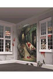Amscan Halloween Party Scene Wall Decorating Kit 335364 Halloween Scene Setters Asylum Halloween Halloween Scene