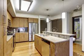 modern apartment. kitchen island