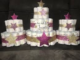 These include personalized bibs, onesies, baby blankets, baby socks and caps. Unique Girl Twinkle Twinkle Little Star Baby Shower Diaper Cake 11179497492 Ebay