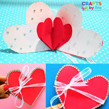 This is probably my most popular pop up card. Diy Valentines Day Card Surprise Heart Pop Up Card Crafts By Ria