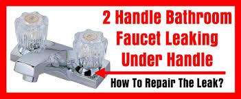 Loose or damaged o ring. 2 Handle Bathroom Faucet Leaking Under Handle How To Repair A Leaky Two Handled Faucet