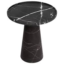 Pedestal Black Marble Side Table In 2020 Black Marble Side Tables Marble Side Tables Black Marble