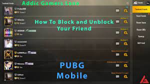 How To Block And Unblock Any Player In Pubg Mobile Batch Manage Youtube
