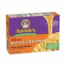We've loved annie's mac and cheese since our diaper days, but the time has come for us to move past the same old butter, milk, and cheese combination. Nyc Grocery Delivery Macaroni Cheese Annie S Deluxe Rich Creamy Shells Real Aged Cheddar