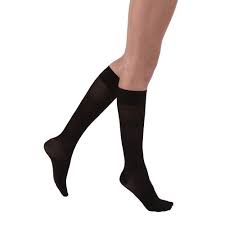 Jobst Ultrasheer Knee High 15 20 Mmhg Compression Stockings Closed Toe Medium Classic Black Walmart Com Compression Stockings Compression Stockings Medical Knee High