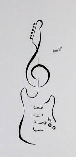Guitar Guitar Artwork Doodle Art For Beginners Guitar Drawing