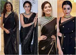 Check spelling or type a new query. How To Style And Accessorize A Black Saree Black Saree Styling Tips