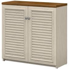 Fairview Small Storage Cabinet With Doors In Antique White Engineered Wood Wc53296 03