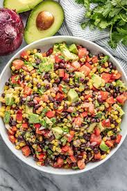 Black Bean And Corn Salad Recipe With Italian Dressing Simple Black Bean And Corn Salad Recipe Corn Salads Spicy Recipes Stuffed Peppers