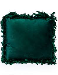 Check spelling or type a new query. Dark Green Feather Edged Velvet Square Cushion Tang Co Home