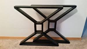 Artiss 2x coffee dining table legs industrial vintage bench metal trapezoid 71cm. Pair Of Table Legs For Kbuus0815 Metal Table Metal Table Legs Table Legs