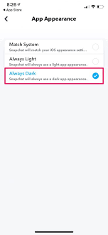 From the menu that opens, scroll down and tap on app appearance. How To Use Dark Mode In Snapchat On Iphone Osxdaily