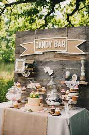 Candy Bar For Your Wedding Here Is A List Of Creative Wedding Bar Ideas You Can Use To Set Up You Rustic Candy Bar Vintage Wedding Candy Bar Candy Bar Wedding