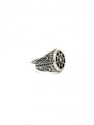 خاتم فضة عيار 925 تركى حجر اونست أسود خصم 50 Jewelry Class Ring Rings