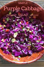 Purple Cabbage Salad Recipe Simple And Easy Clean Eating Recipe By A Nutritionis Purple Cabbage Salad Recipe Easy Clean Eating Recipes Purple Cabbage Recipes