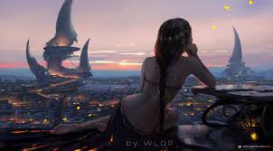 Browse the user profile and get inspired. Sunset By Wlop On Deviantart