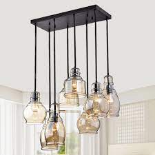 Manon 8 Light Cluster Bell Pendant Industrial Kitchen Lighting Industrial Light Fixtures Industrial Lighting Design