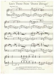 Tredwellsmusic Com Lara S Theme From Doctor Zhivago Maurice Jarre Arr By Roger Williams For Piano Solo Sheet Music Out Of Print