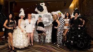 These black and white decorations with floating water beads and a floating candle look so elegant and are so easy to recreate. Get Ready For Afan S 33rd Annual Black White Party