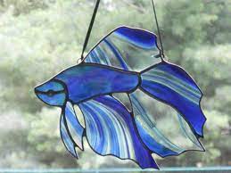 45th annual gosport arts festival this past weekend where we meet; Stunning Betta Fish Stained Glass Stained Glass Ornaments Faux Stained Glass Stained Glass Diy