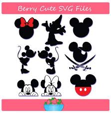 Download Mickey Mouse And Minnie Mouse Silhouette Set Svg File Minnie Mouse Silhouette Disney Silhouette Disney Designs SVG Cut Files