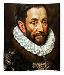 William I Prince of Orange by Adriaen Key 1579 Fleece Blanket