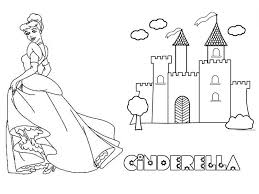 Cinderella and castle coloring pages (image info: Coloring Pages Of Cinderella Castle High Quality Coloring Pages Coloring Home
