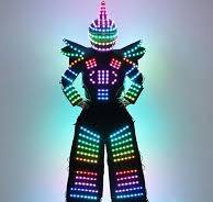 Amazon.com: LED Robot Party Costume DJ Nightclub Men Adult ...