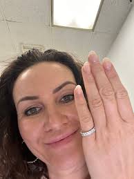 Eternity Diamond Ring 18KT Gold 5ct Diamond Wedding Band Matching Diamonds  VS