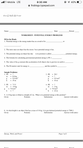 Compare and contrast potential energy and kinetic energy as applied to motion. Solved L T Mobile Lte 8 30 Am Ihsblogs Typepad Com à¸£ 40 Chegg Com