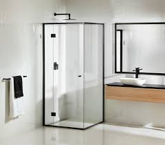 Shop with afterpay on eligible items. Onyx Black Semi Frameless Shower Screen With Hinged Door Frameless Shower Shower Screen Semi Frameless Shower Screens